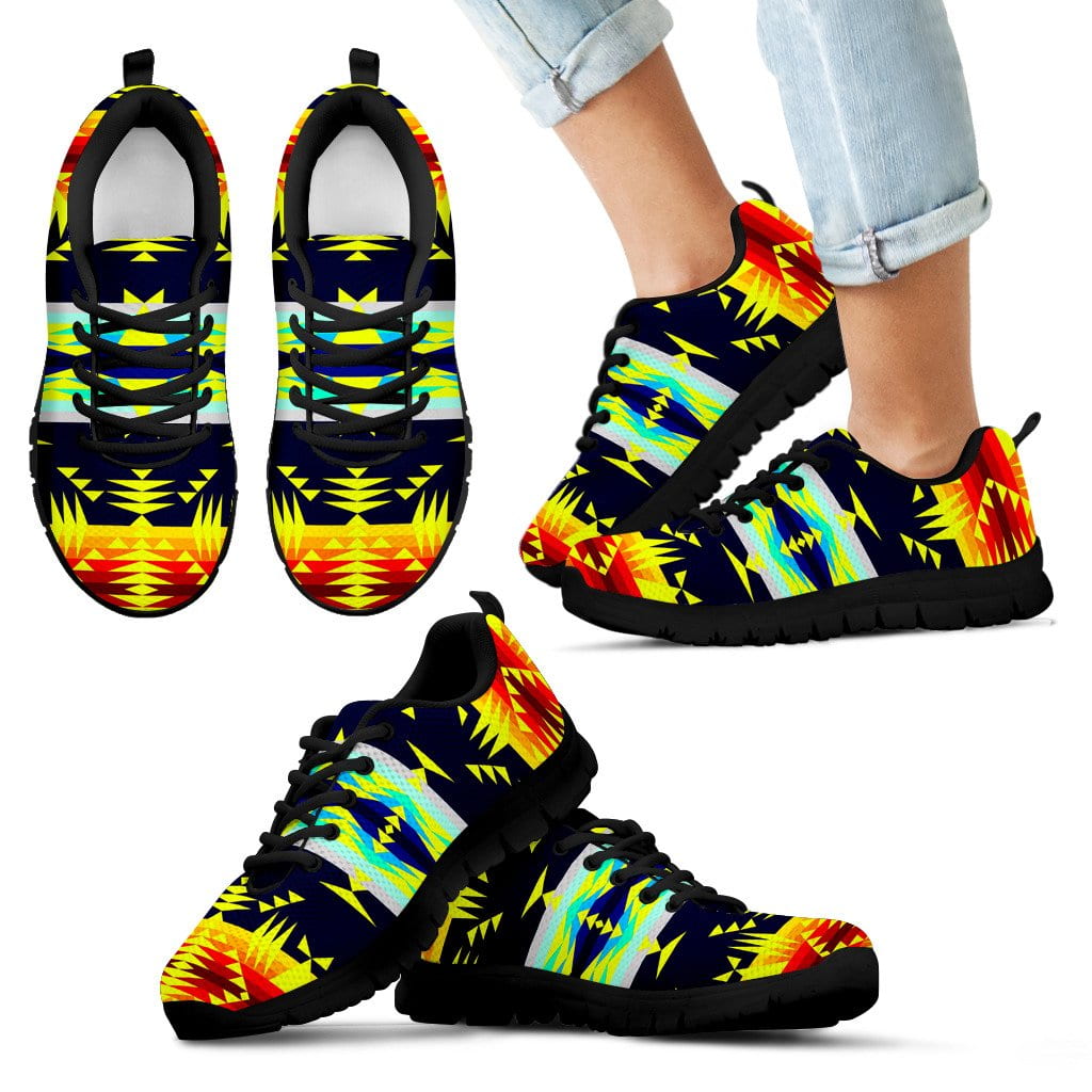 Between the Mountains Navy Yellow Sopo Sneakers