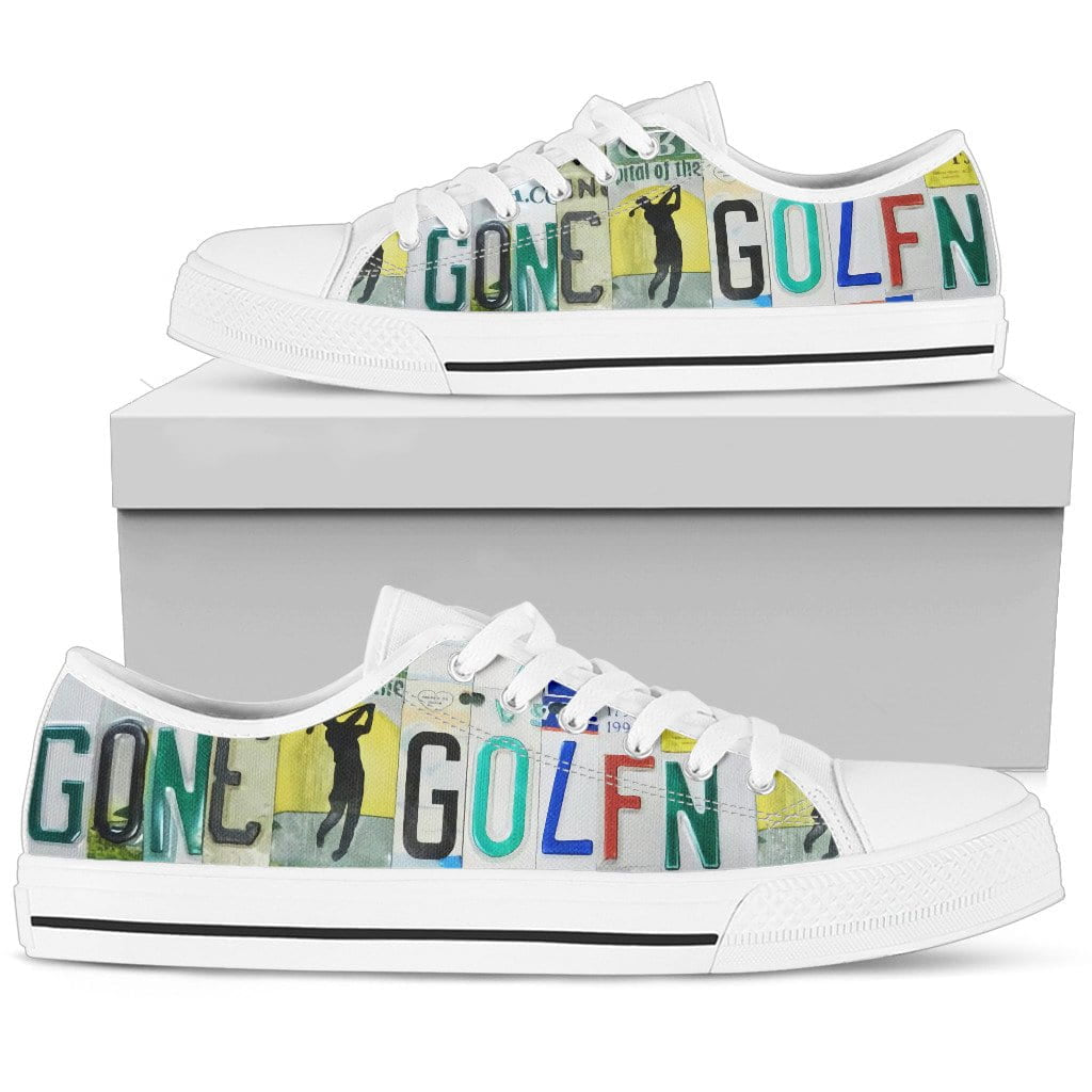 Gone Golfing Low Top Womens Tennis Shoes