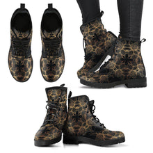 Golden Lotus Mandala Women's Leather Boots