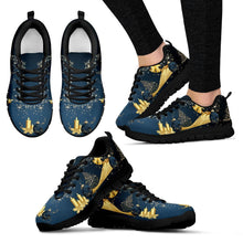 Gold Christmas Women's Sneakers