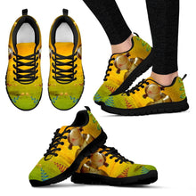 Black Christmas Golden Angel Women's Sneakers