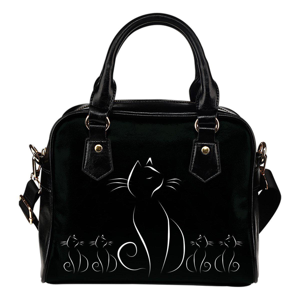 Elegant Kitty Shoulder Handbag