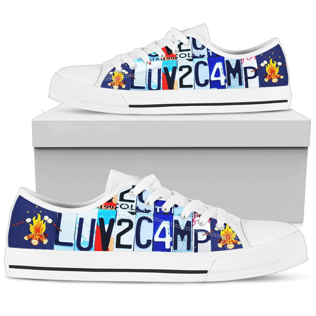 Luv 2 Camp Low Top Womens Tennis Shoes White