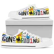 Gone Riding Low Top Mens Tennis Shoes White