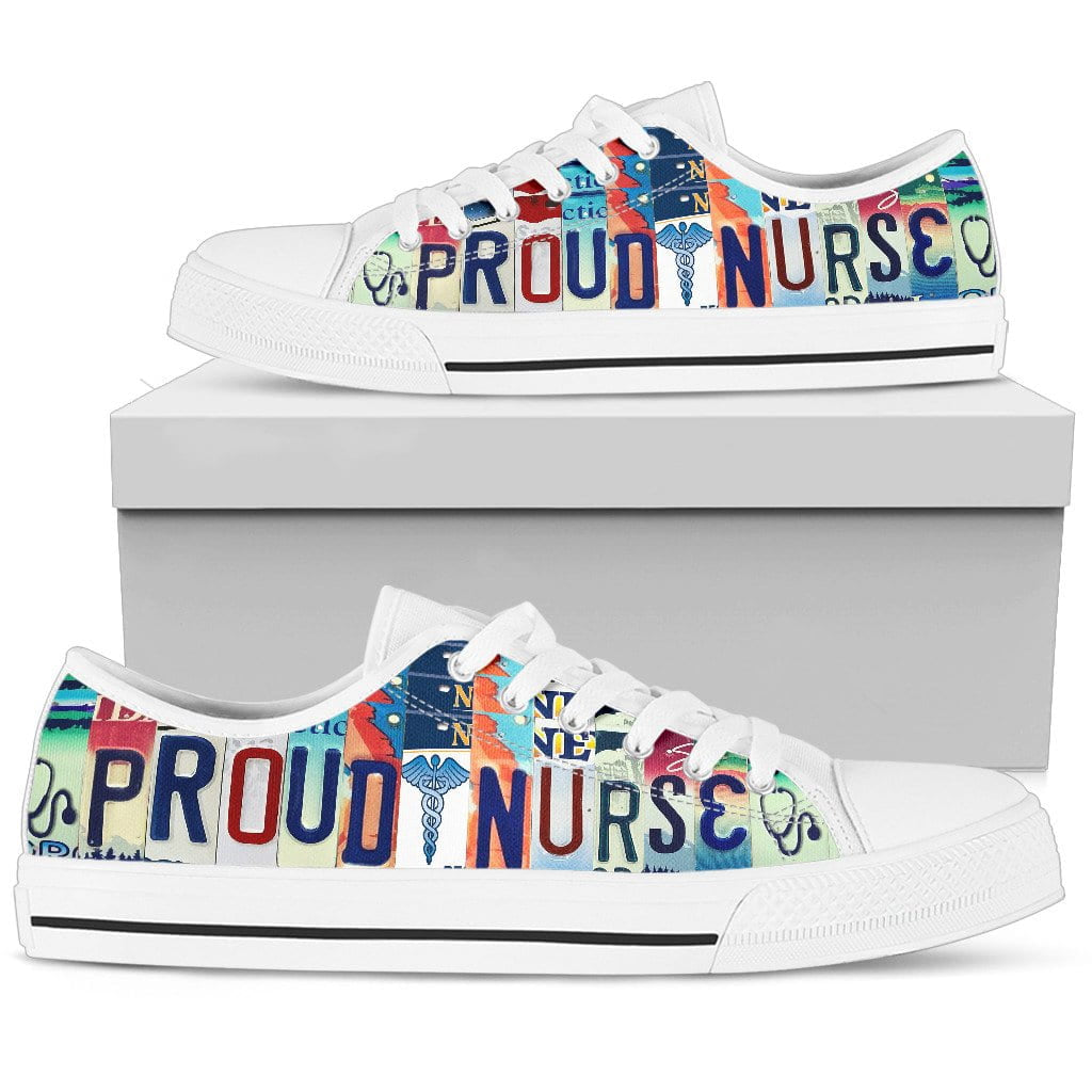 Proud Nurse Low Top Womens Tennis Shoes