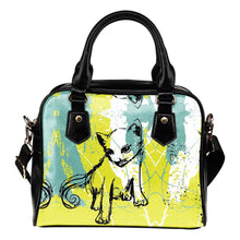 Grunge Cat Shoulder Handbag