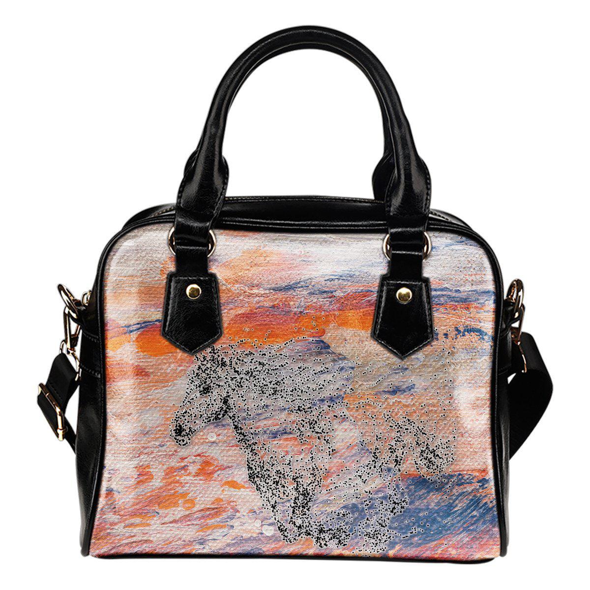 Horse Art Shoulder Handbag