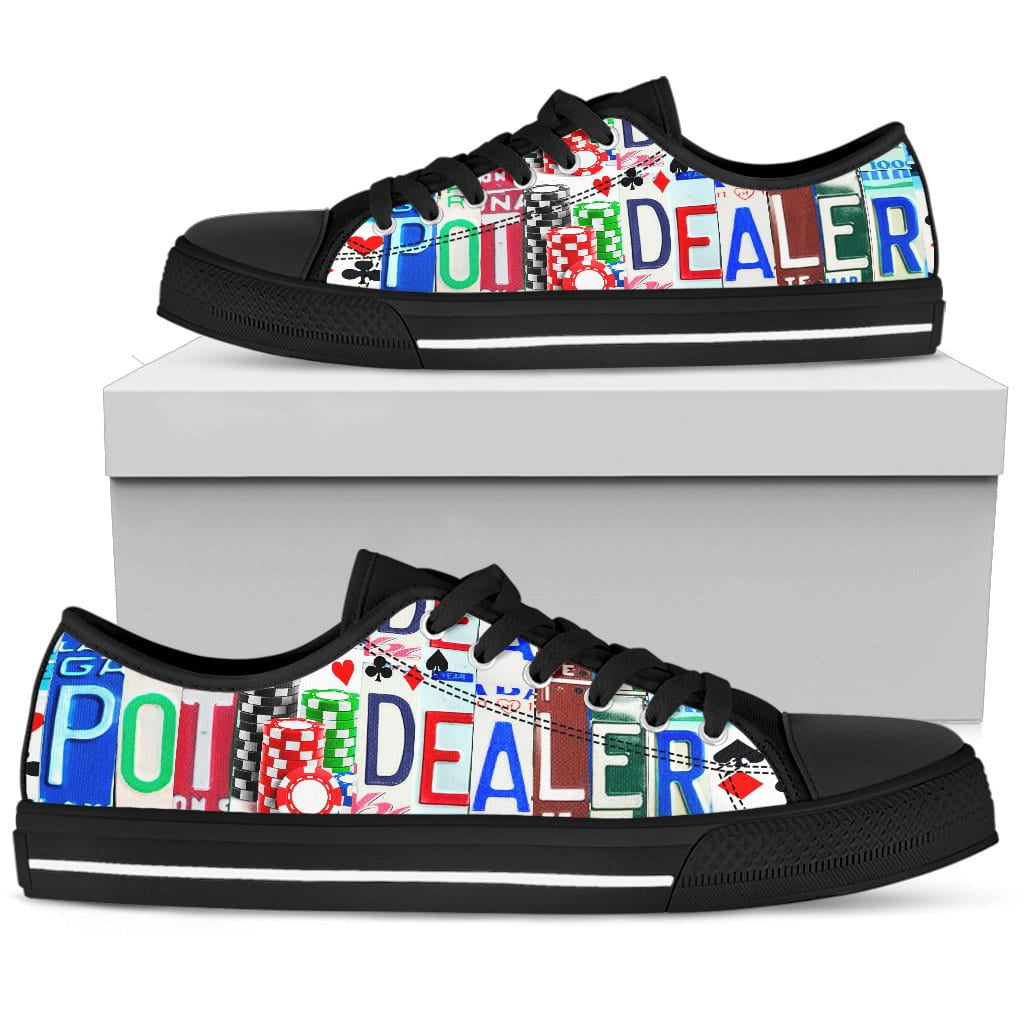 Pot Dealer Low Top Womens Tennis Shoes