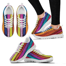 Autism Awareness White Border Women's Sneakers