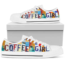 Coffee Girl Low Top Womens Tennis Shoes