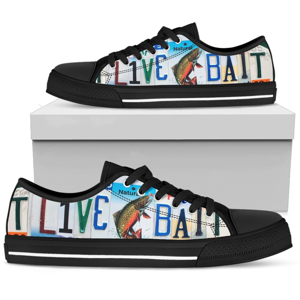 Live Bait Low Top Mens Tennis Shoes