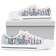 Orthodontist Low Top Womens Tennis Shoes White