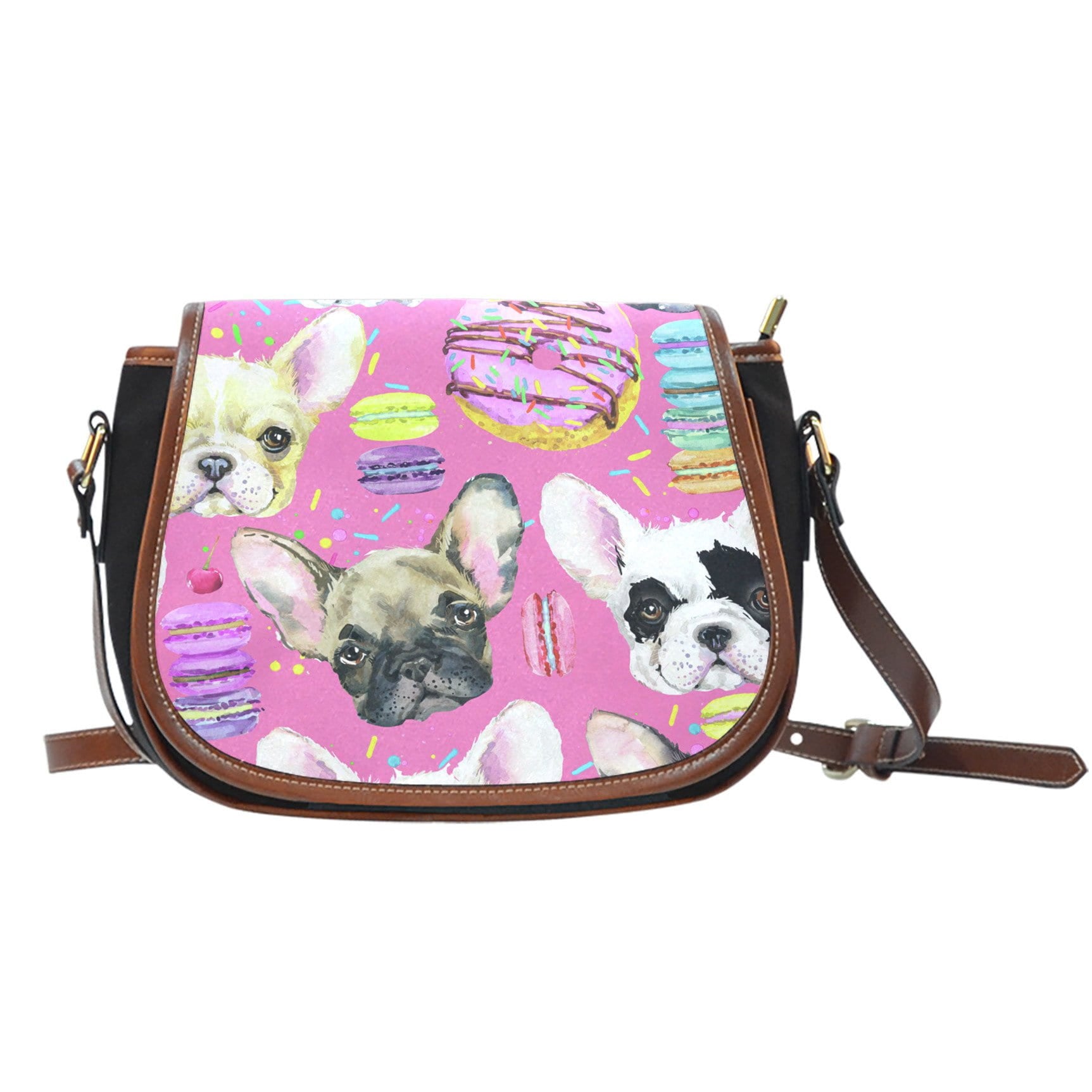 PUG DOG SADDLE BAG