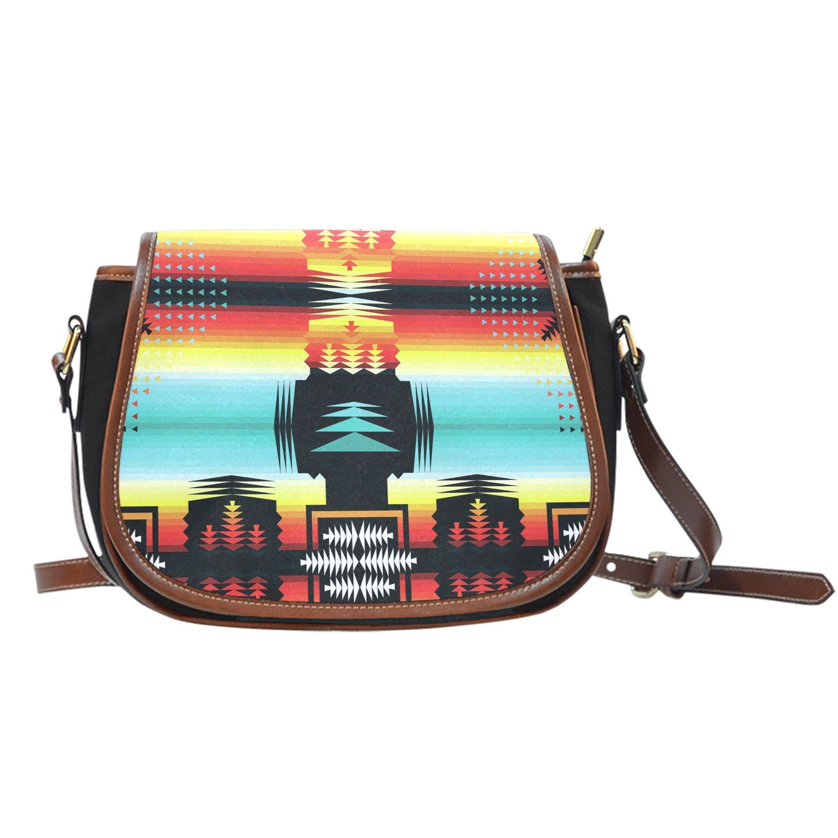 Sage Fire and Turquoise Saddle Bag
