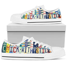 Chick With Stick Low Top Womens Tennis Shoes