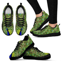 Peacock Black Border Women's Sneakers