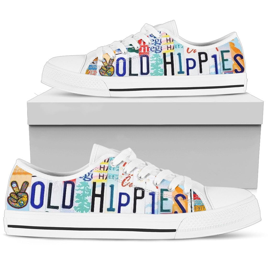 Old Hippies Low Top Womens Tennis Shoes White