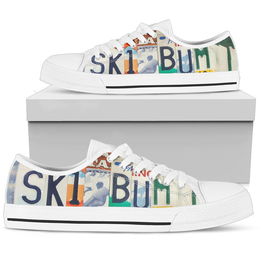 Ski Bum Low Top Womens Tennis Shoes White