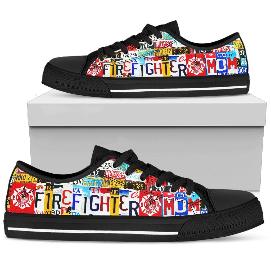 Firefighter Mom - Low Top Tennis Shoes