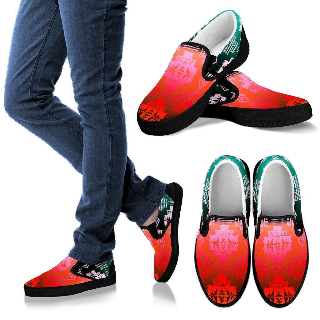 First Winter Storm Womens Slip Ons Shoes Black Sole