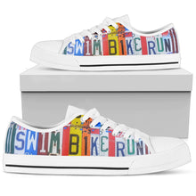 Swim Bike Run Low Top Mens Tennis Shoes White