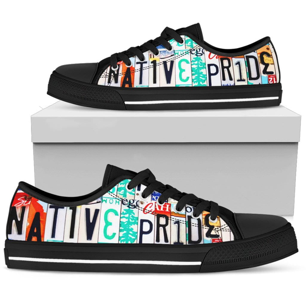 Native Pride Low Top Mens Tennis Shoes Black