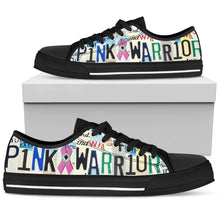 Pink Warrior Low Top Mens Tennis Shoes Black