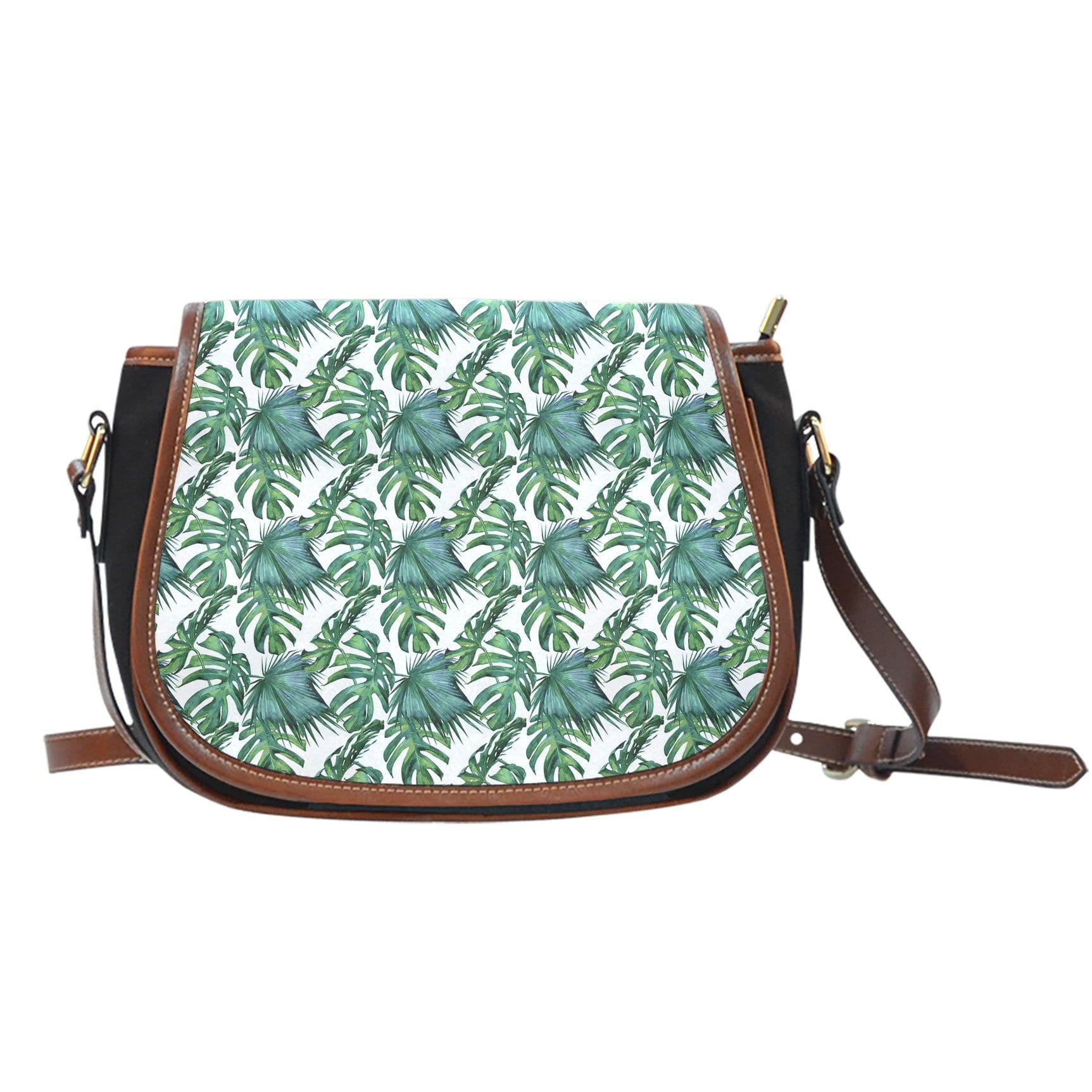 Tropical Canvas Saddle Bag