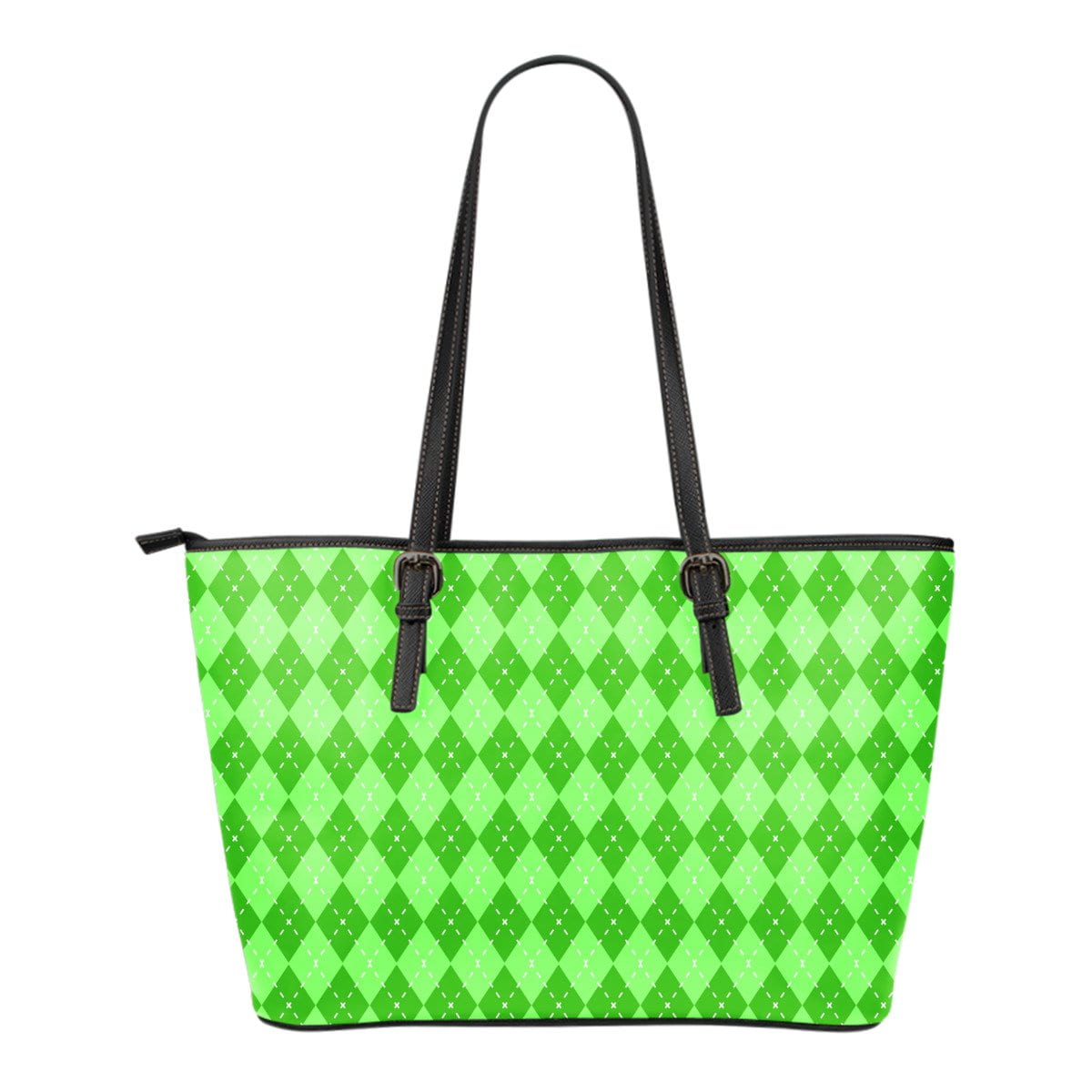 St Patricks Day Small Leather Tote Bag
