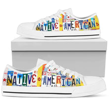 Native American Low Top Womens Tennis Shoes White