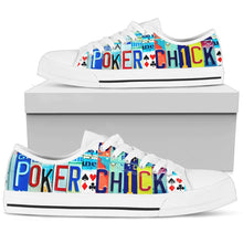 Poker Chick Low Top Womens Tennis Shoes White