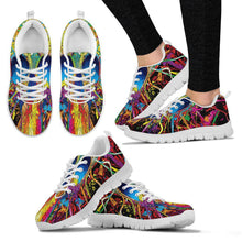 Sugar Skull White Running Shoes Womens