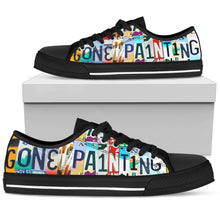 Gone Painting Low Top Womens Tennis Shoes
