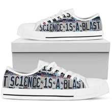 Science Is A Blast Low Top Womens Tennis Shoes White