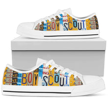 Boy Scout Low Top Womens Tennis Shoes White