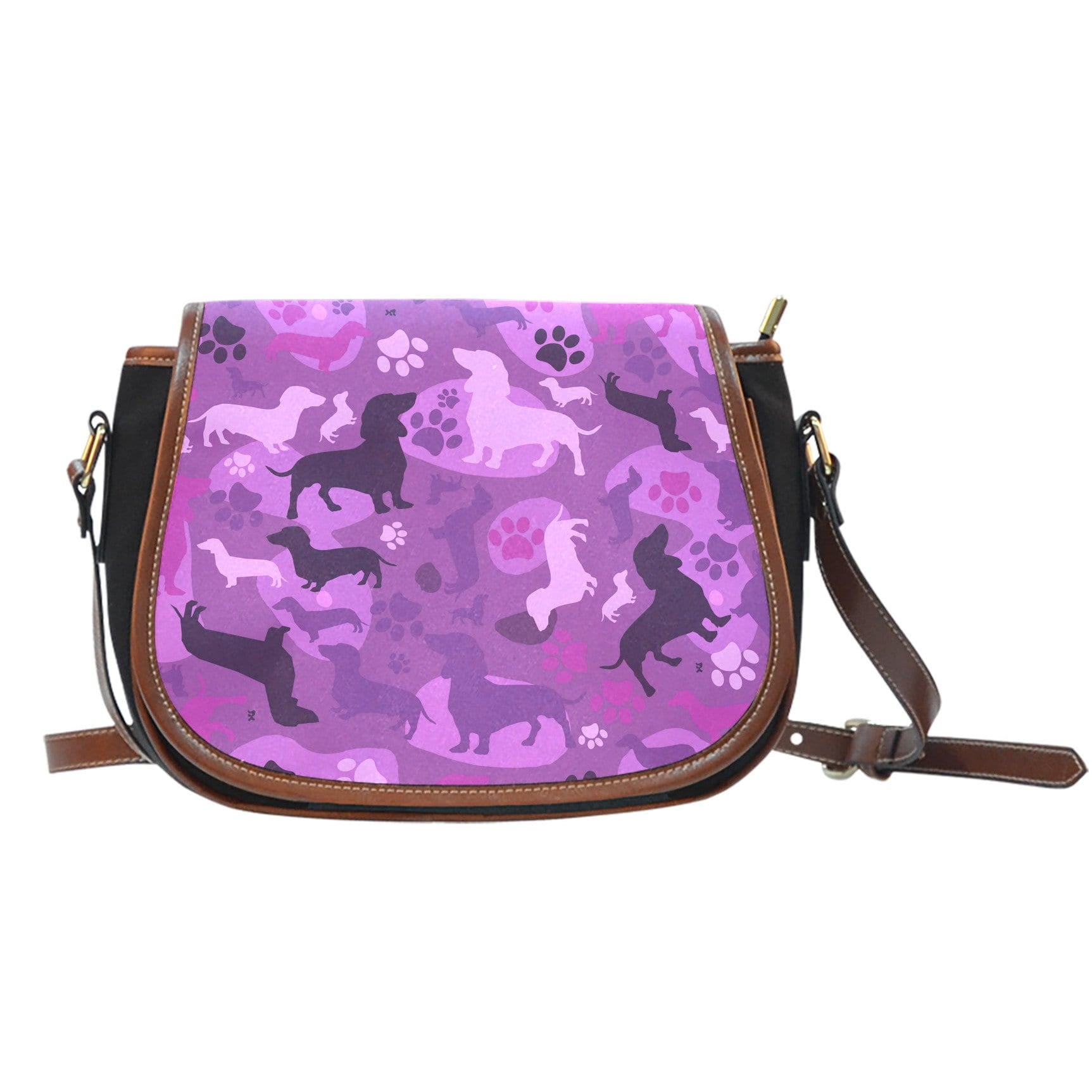Dachshund Pink Camo Saddle Bag