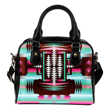 Lake Sunrise Sage Shoulder Handbag