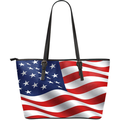 American Flag Lg Leather Handbag - PP
