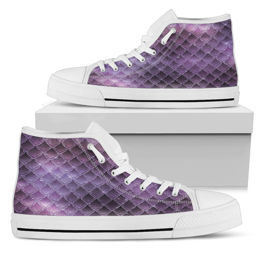 Purple Sparkle Mens High Tops