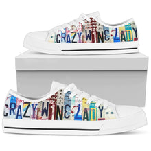 Crazy Wine Lady Low Top Womens Tennis Shoes