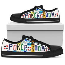 Poker Room Low Top Womens Tennis Shoes Black