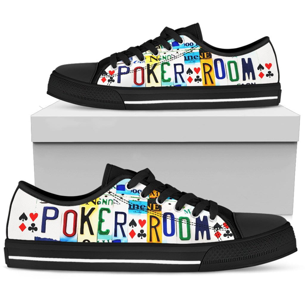 Poker Room Low Top Womens Tennis Shoes Black
