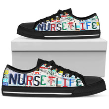 Nurse Life Low Top Mens Tennis Shoes Black