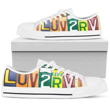 Love To RV Low Top Womens Tennis Shoes White