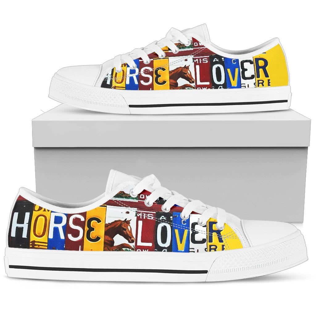 Horse Lover Low Top Womens Tennis Shoes