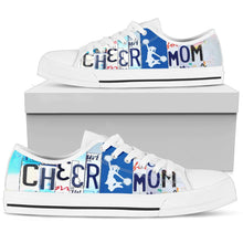 Cheer Mom Low Top Womens Tennis Shoes White