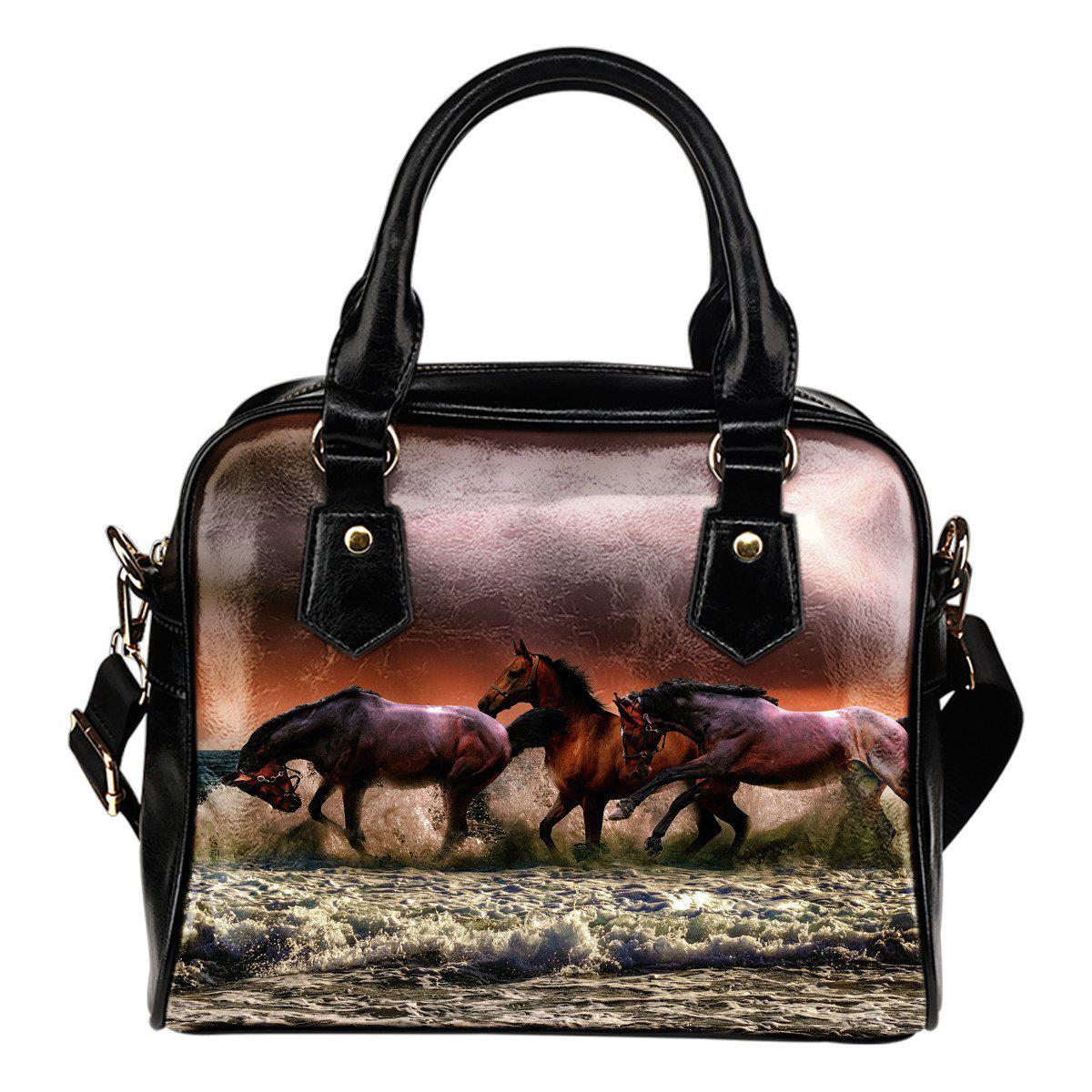 Horses in Waves Handbag