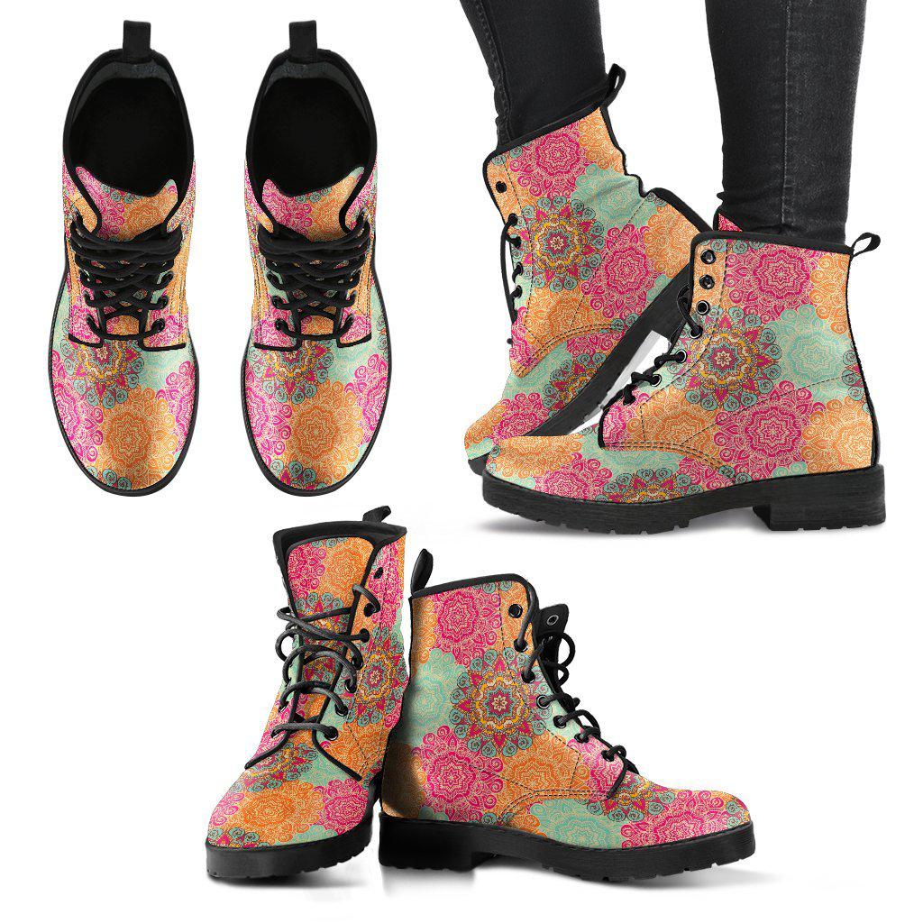 Henna Chakra Women's Leather Boots