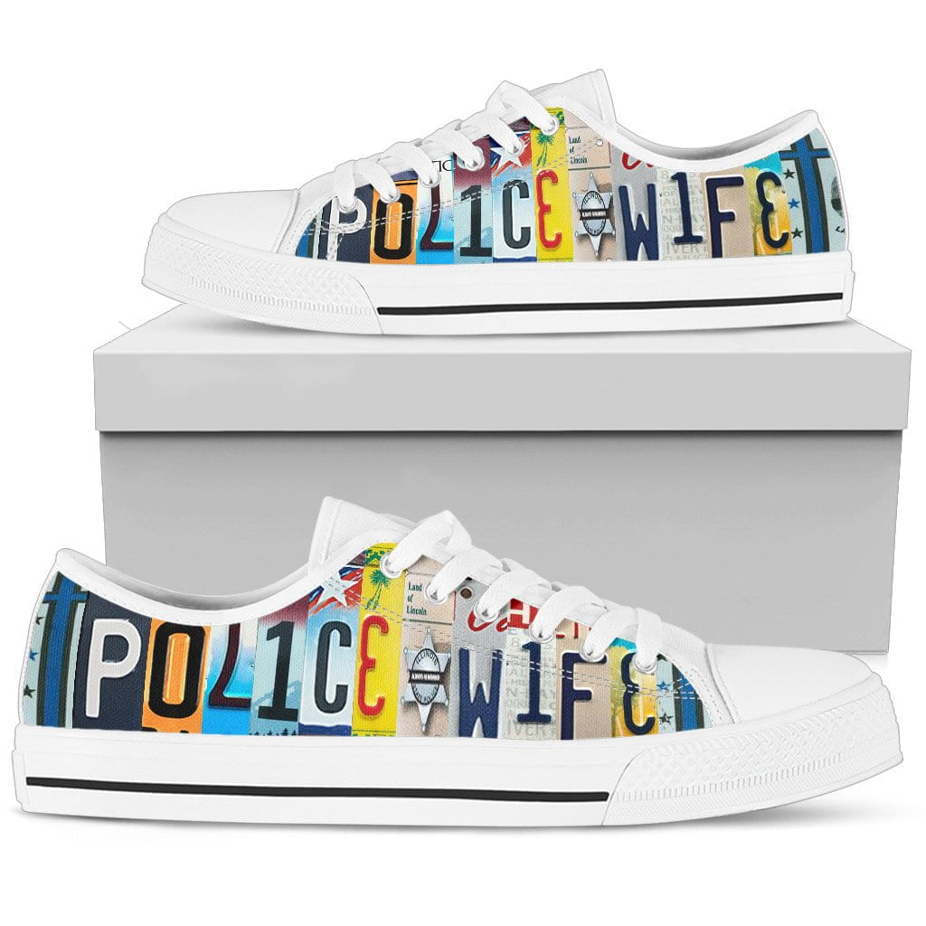 Police wife low top Womens Tennis Shoes