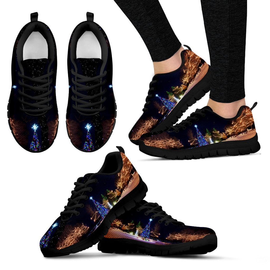 Black Starry Night Women's Sneakers